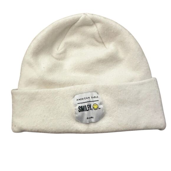 American Eagle AE Smiley Beanie Winter Fall Girl Boy Cold Weather Accessories - Picture 3 of 6